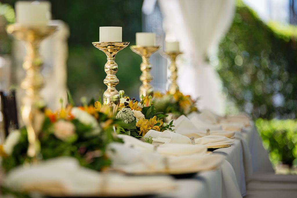 outdoor wedding reception