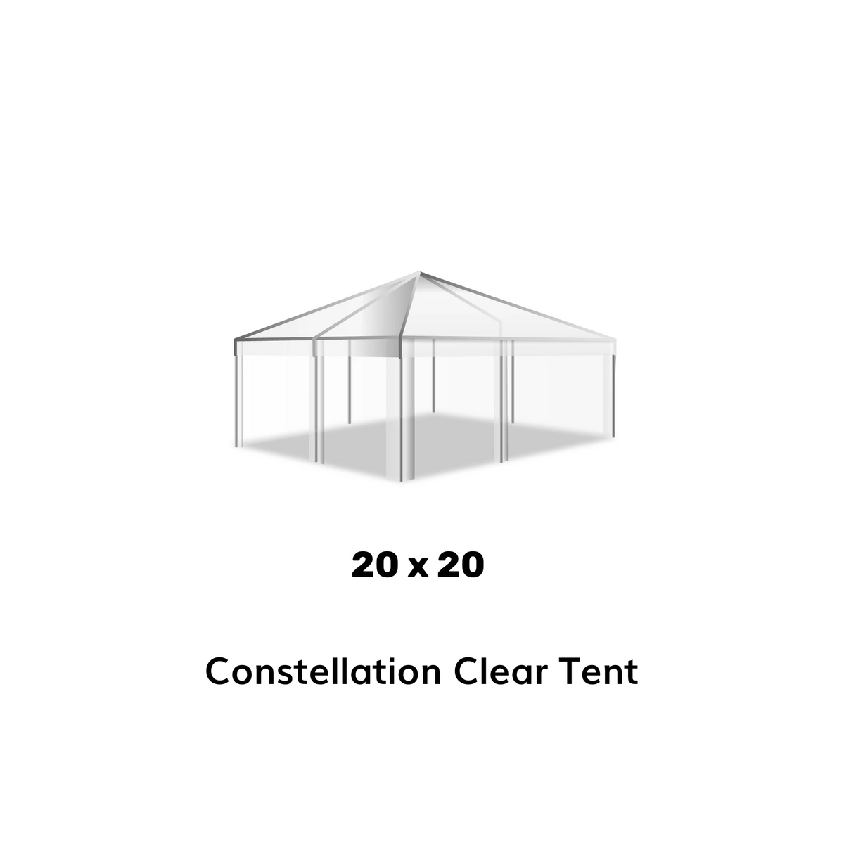 20x20 Clear Top Tent for Sale American Tent