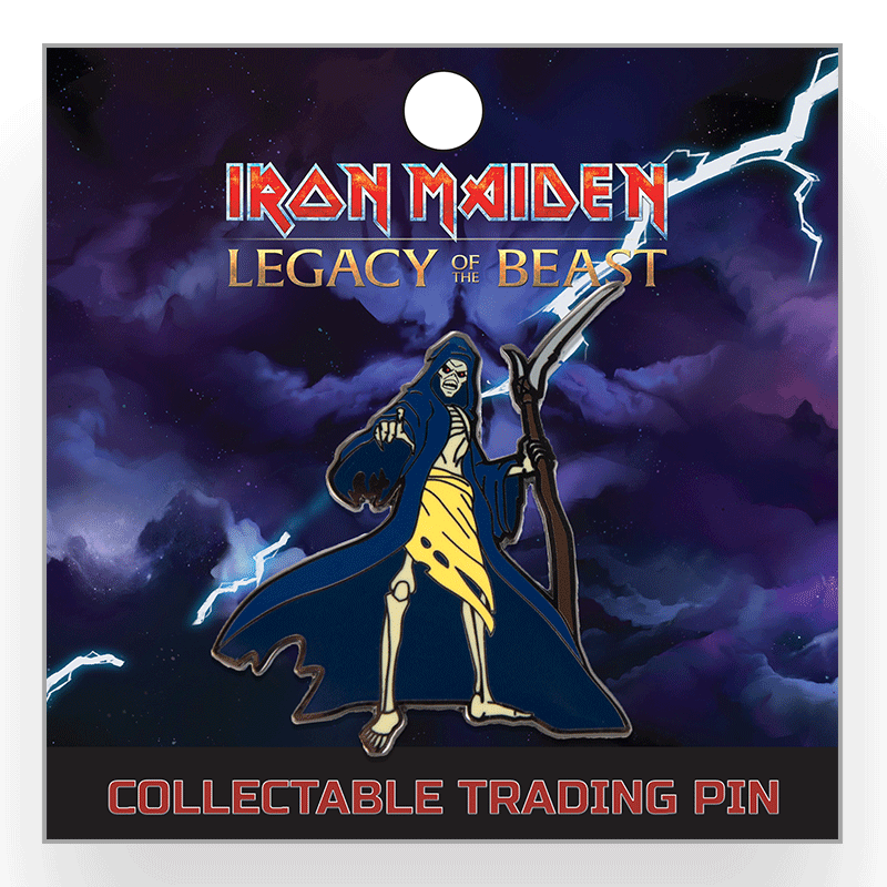 Iron Maiden Legacy Of The Beast Lapel Pin Grim Reaper Eddie