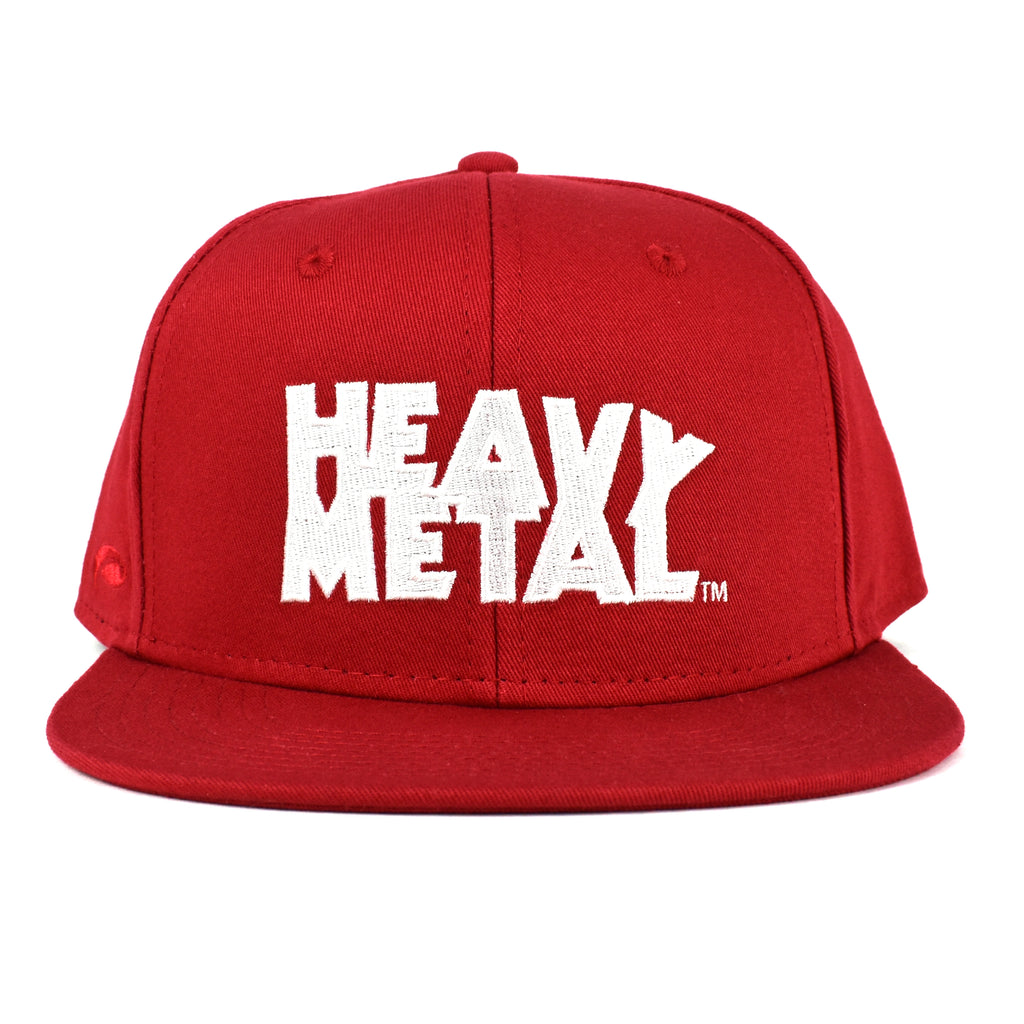 Heavy Metal Logo Red Snapback Hat – Incendium Online