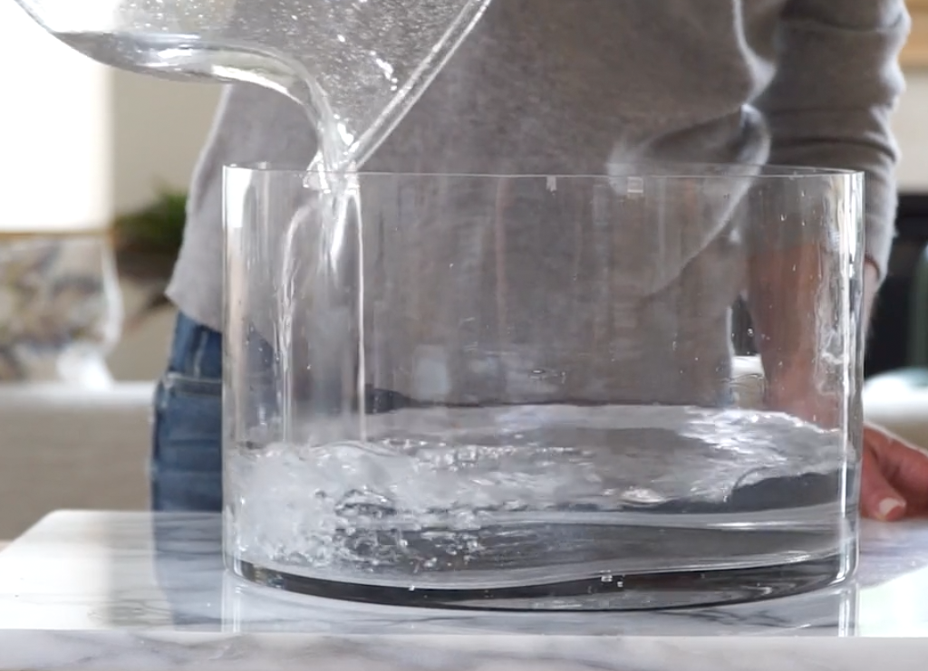 bowl of water to act as humidifier