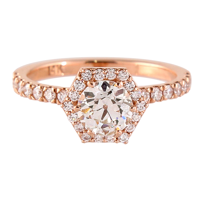 Euro-Cut Diamond Hexagon Ring – RockShop