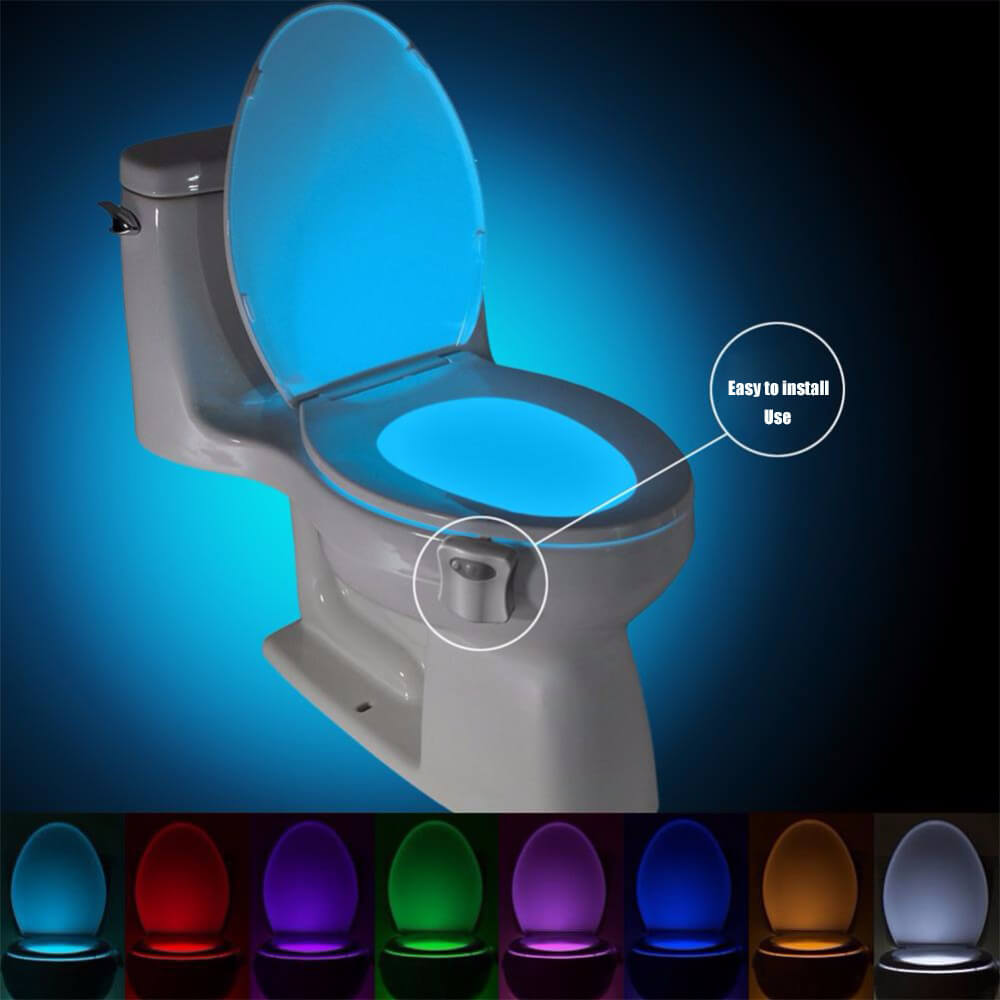 Tzumi auraLED Glow Bowl LED Toilet Night Light - White, 1 ct