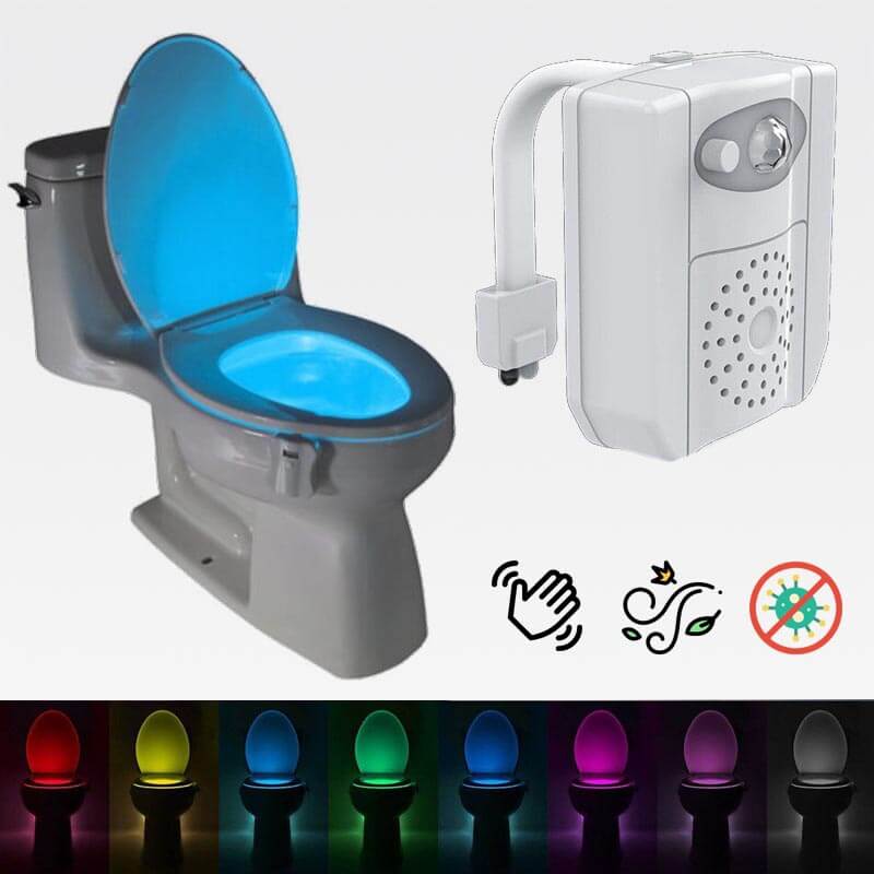 3-in-1 Toilet Bowl Night Light LED Anti-Mold UV Disinfecting & Air  Freshener – Simply Novelty