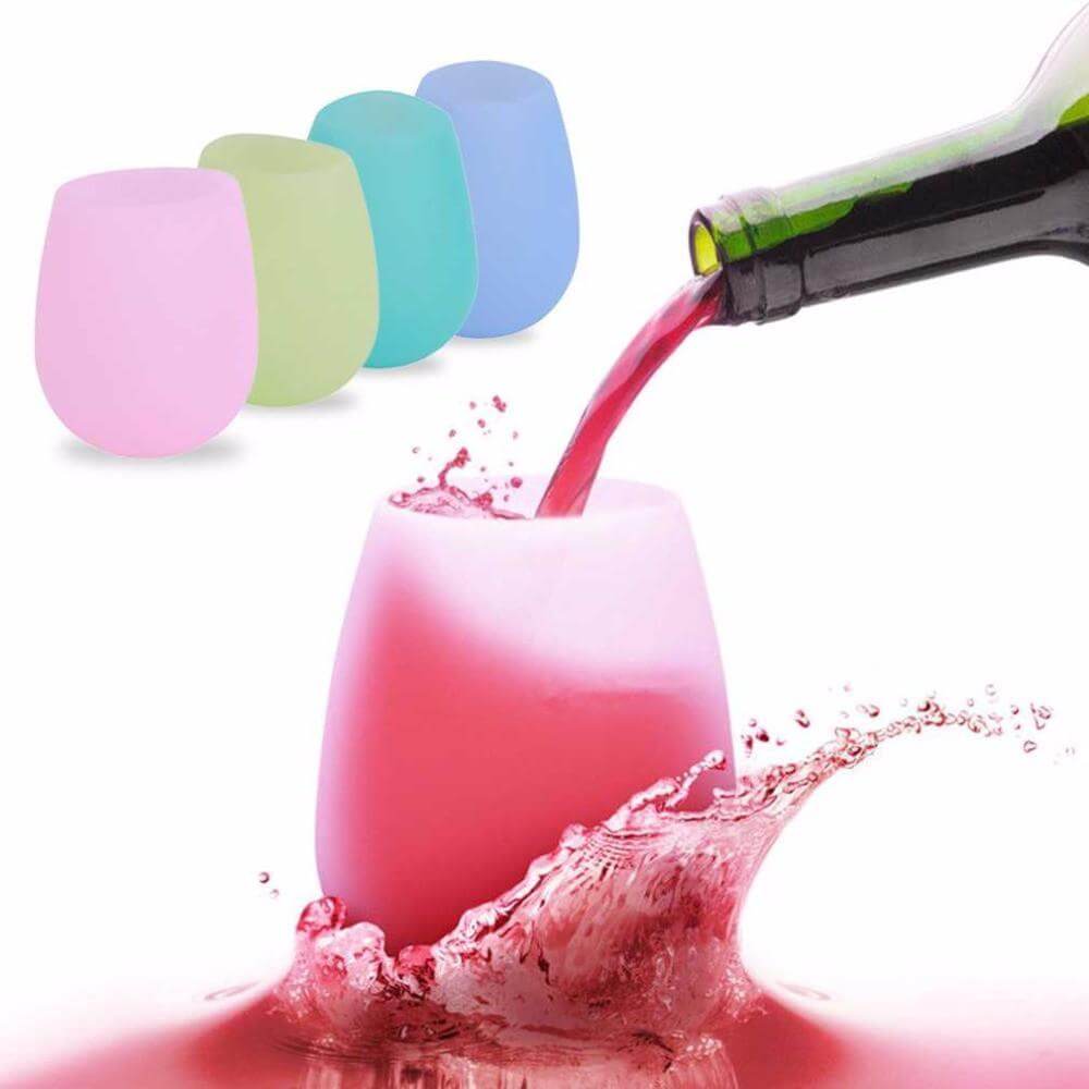 Silicone Wine Glasses Set