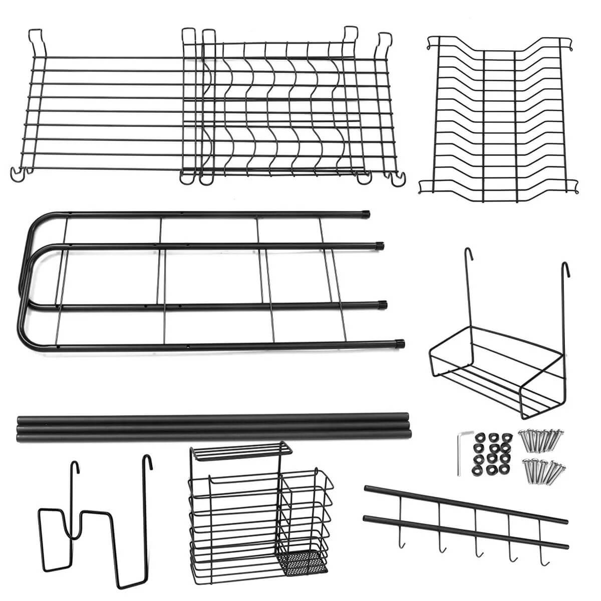 LuxRack™ Customizable Over Sink Dish Drying Rack Kitchen Holder