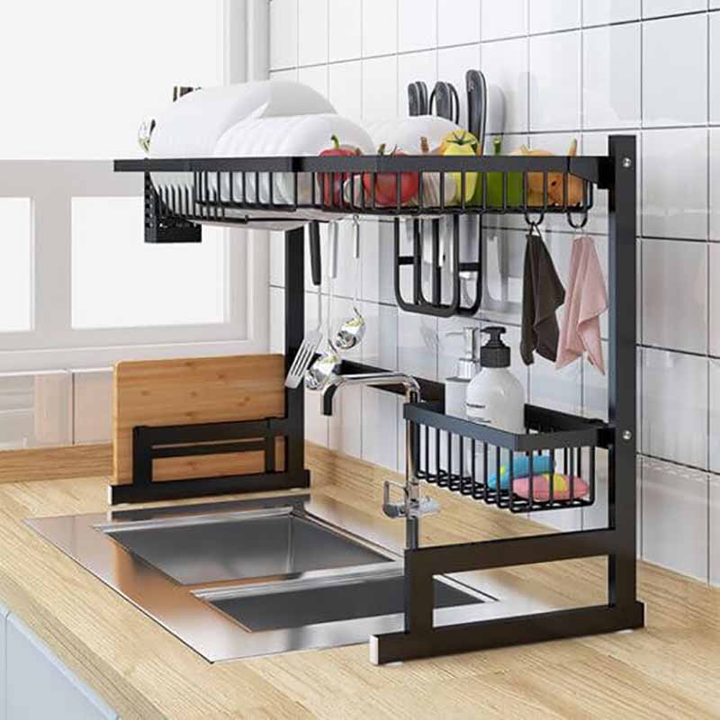 LuxRack™ Customizable Over Sink Dish Drying Rack Kitchen Holder (Upgraded  Design) – Simply Novelty