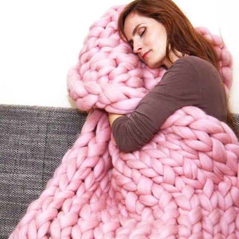 Chunky Knitted Blanket – Simply Novelty