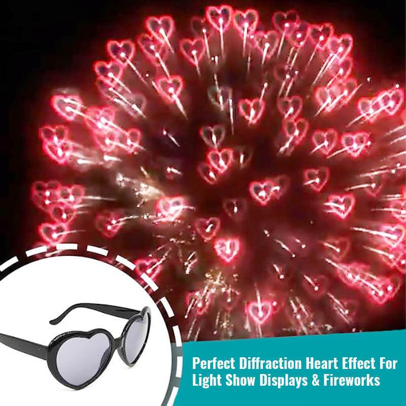 heart shaped diffraction glasses