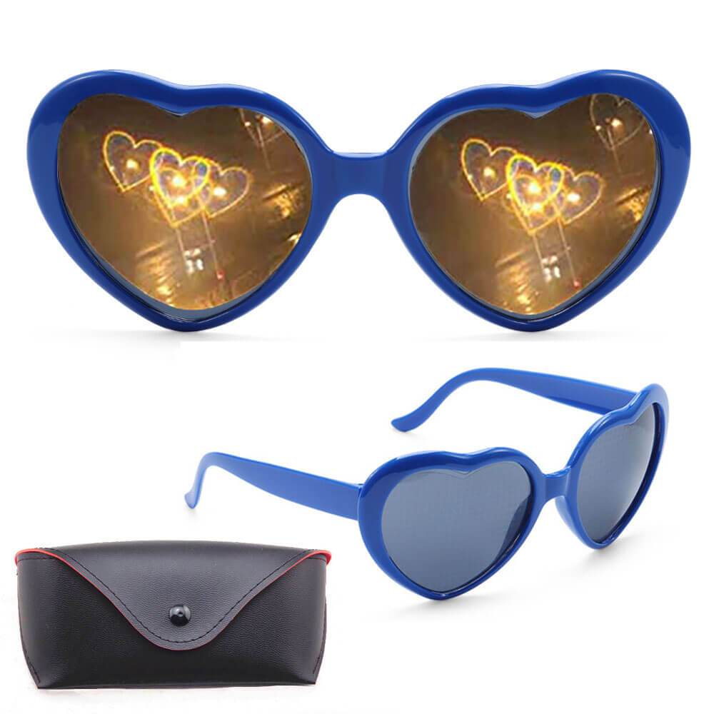 diffraction glasses hearts