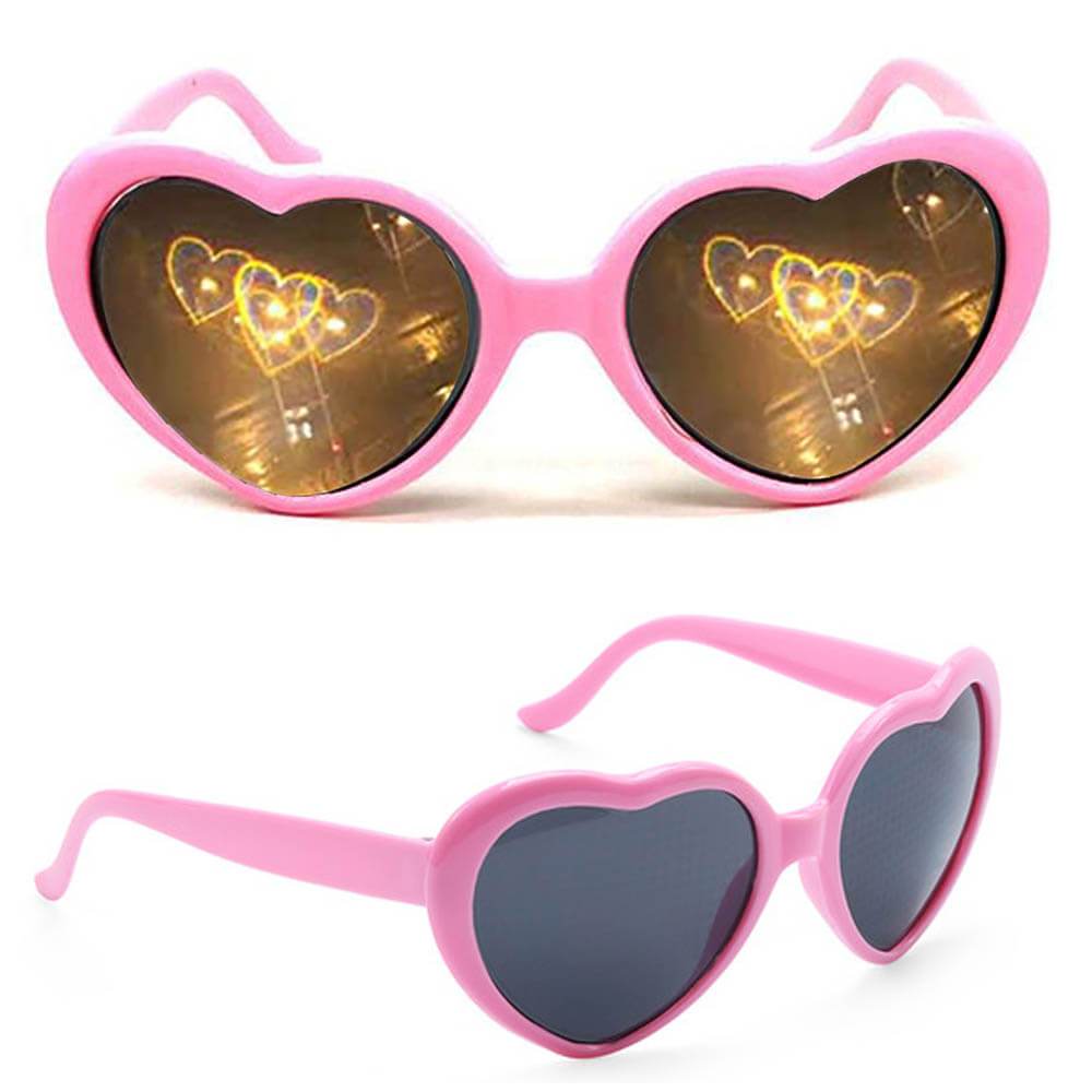 heart shaped diffraction glasses