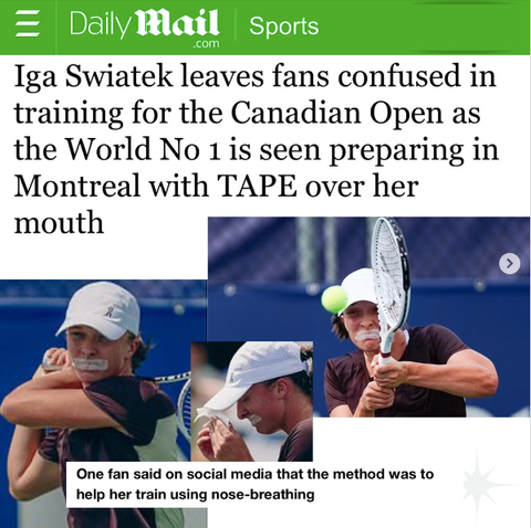 professional tennis mouth tape