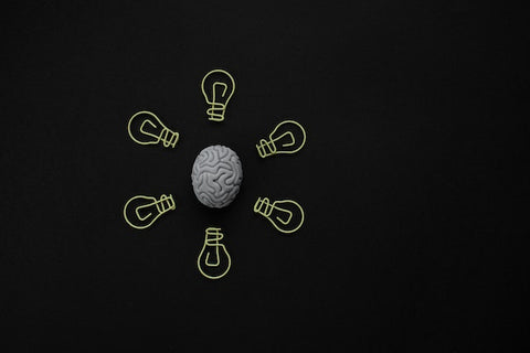 Lightbulbs around brain