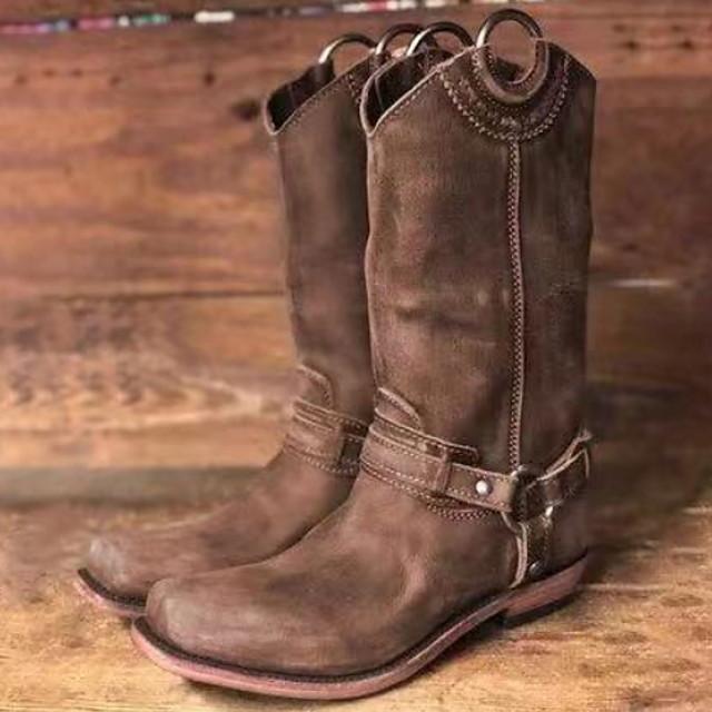 flat western boots