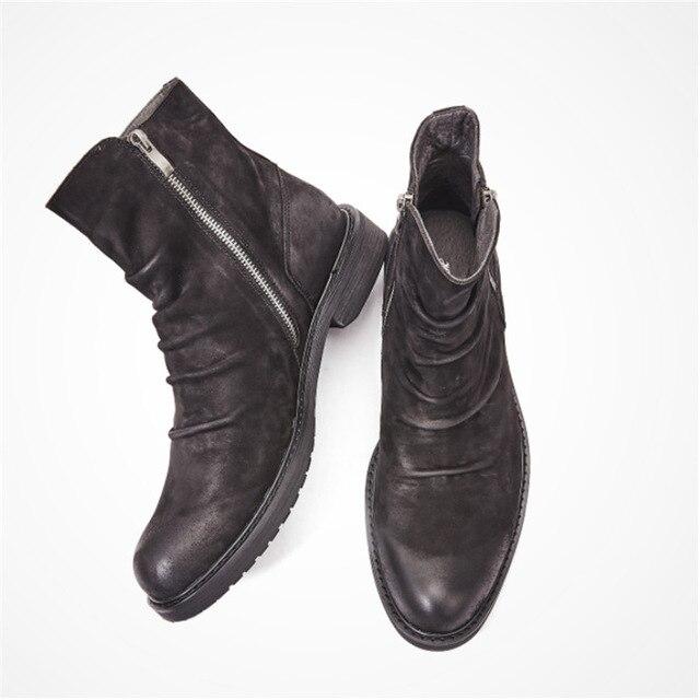 leather designer boots