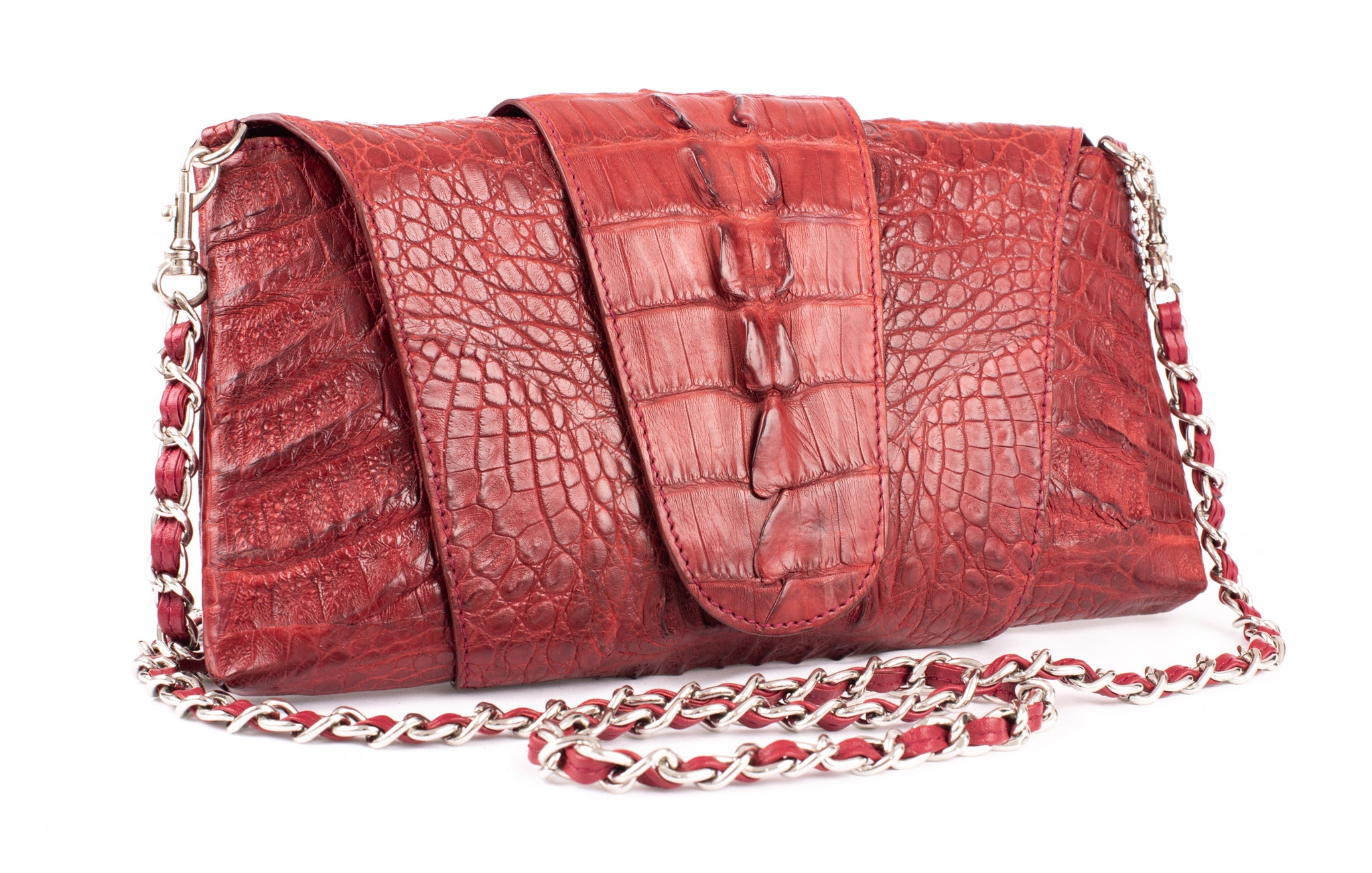 Wrap-around Crocodile Skin Handbag â Crocodile Darwin