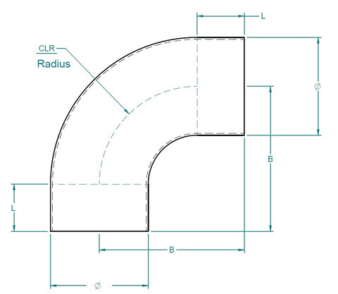 Grade 316 Stainless Steel 90° Short Radius Tube Bends