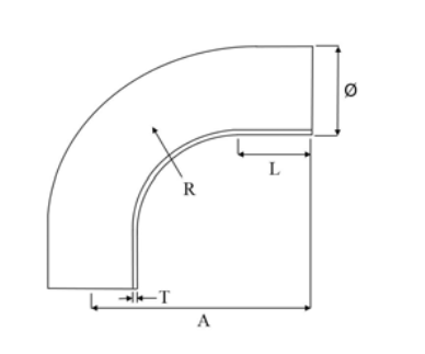 Grade 316 90° Long Radius Tube Elbows