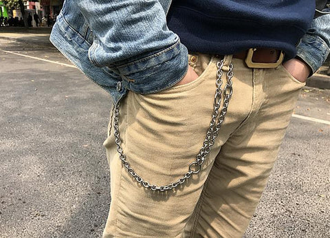 Jewelry Pant Chain Street Punk Stainless Steel Long Chains Metal Trousers  Chains Key Chains Belt Chain Wallet Chain