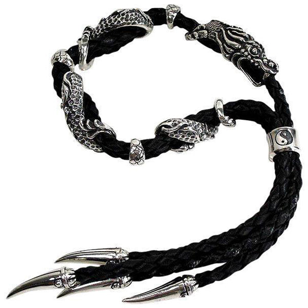 dragon leather bracelet for men
