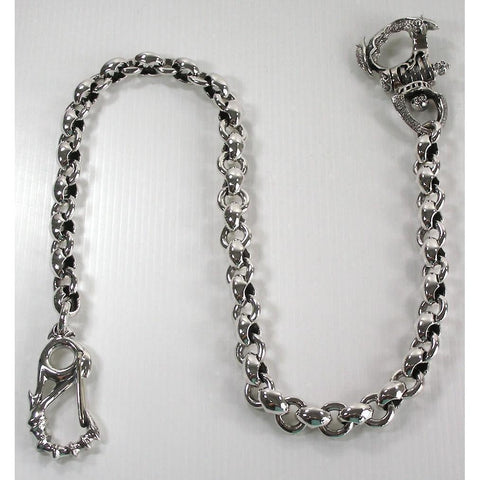 925 Sterling Silver Gothic Wallet Chain