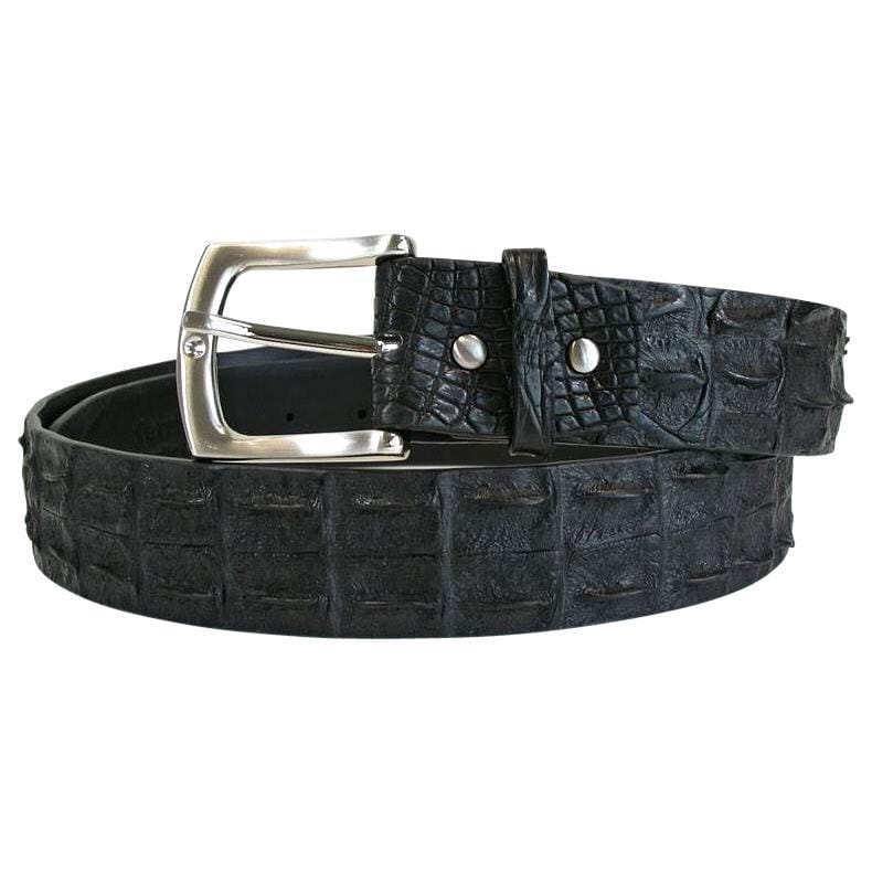 Genuine Black Crocodile Backbone Mens Belts – Bikerringshop