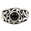 mens gold black onyx rings