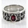 925 Sterling Silver Mens Ruby Rings – Bikerringshop