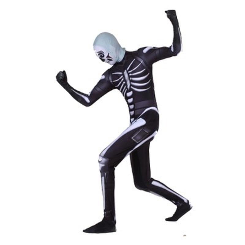 fortnite skull trooper cosplay costume adults halloween skeleton outfit - fortnite skeleton costume