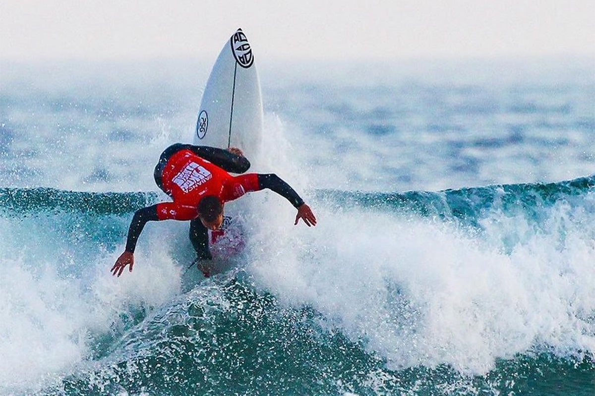 logan nicol competing in the wqs pantin classic in spain in 2022