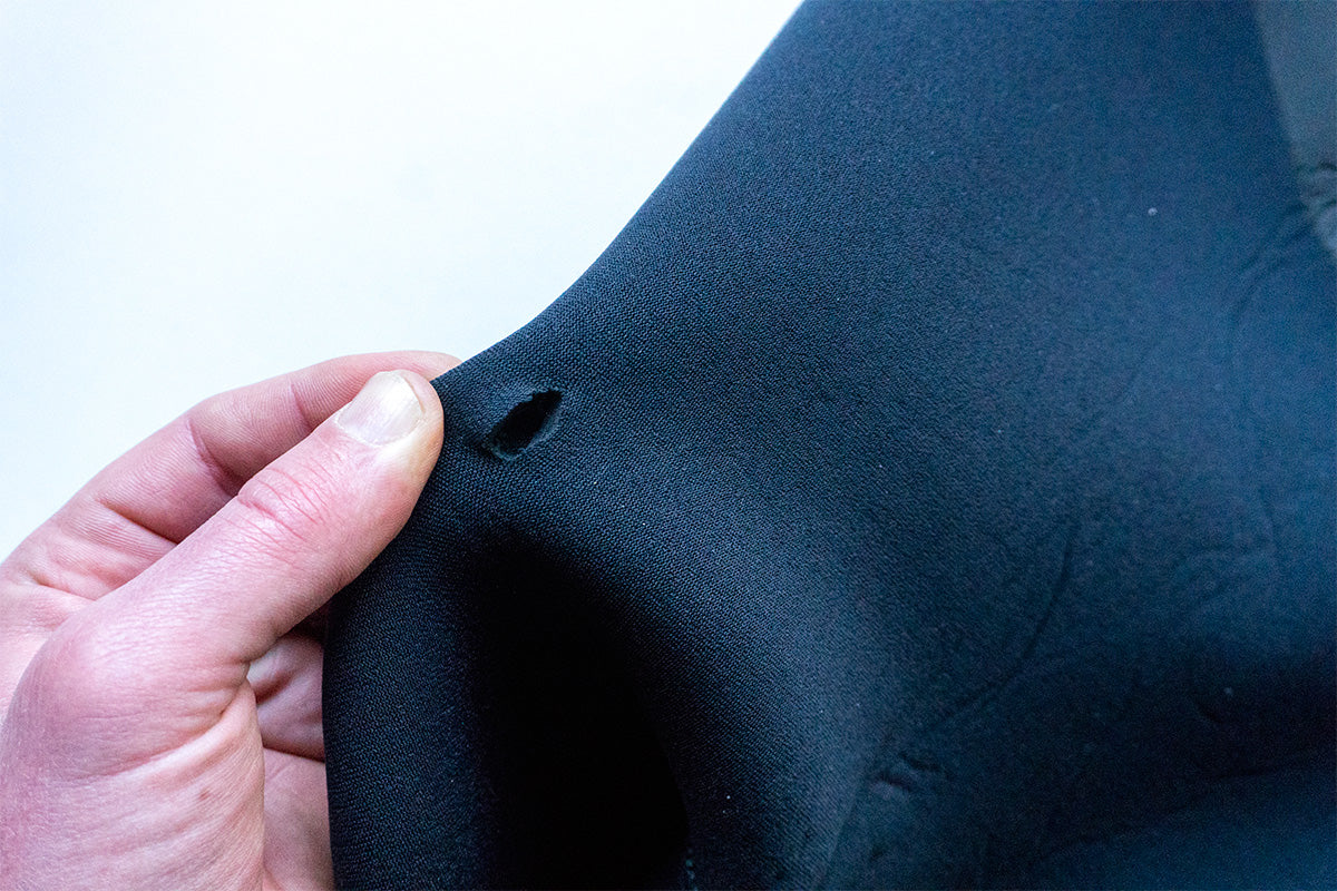 how to repair a hole in a wetsuit