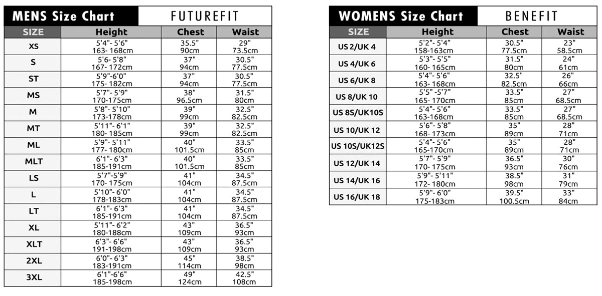 Juniors Xs Size Chart