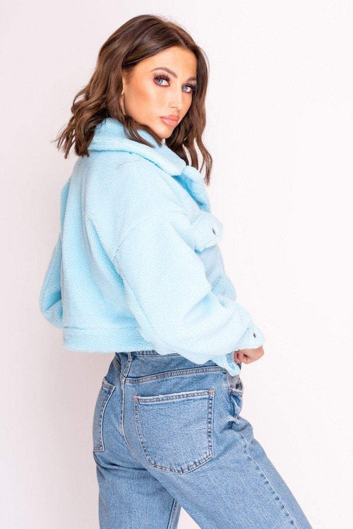 blue teddy jacket