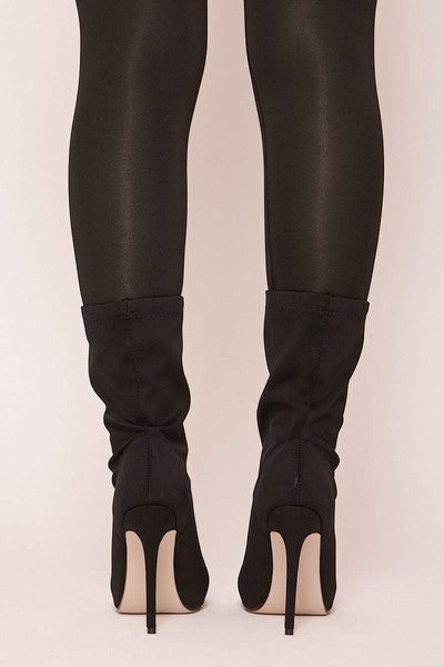 sock boot stiletto heel