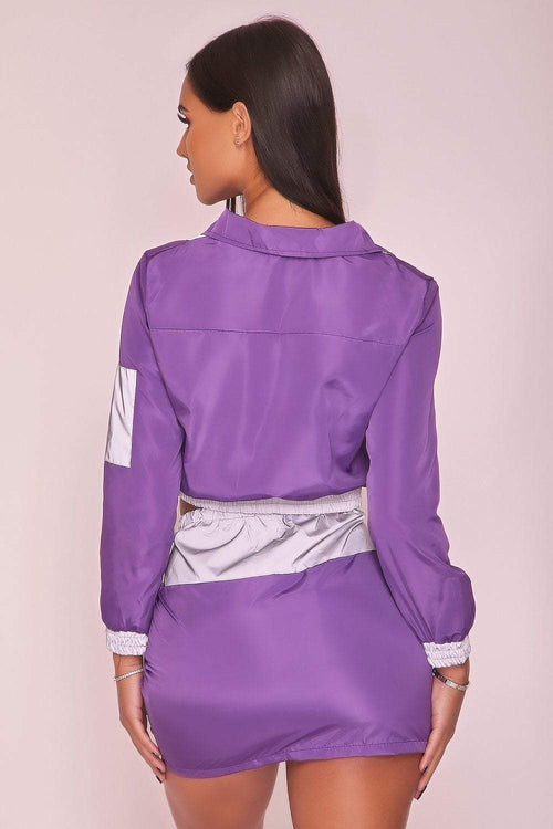 purple utility skirt