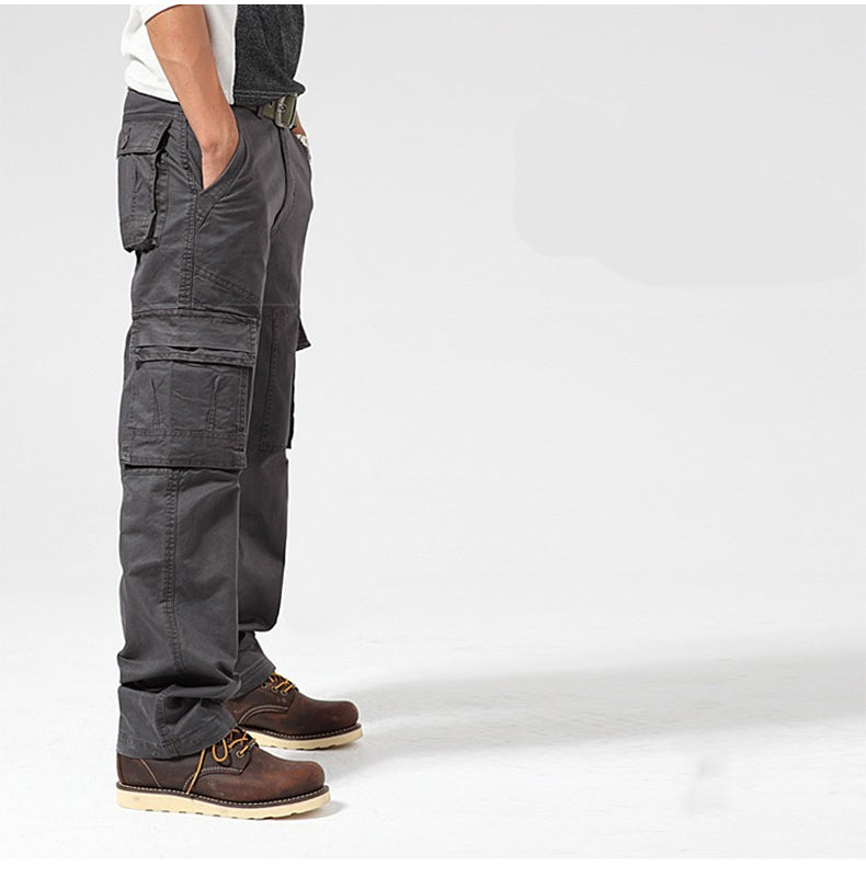 Men's Tactical Combat Pants Outdoor Hiking Trousers Windproof Wear Resistant Multi-pocket Cargo Pants - 3 Colors