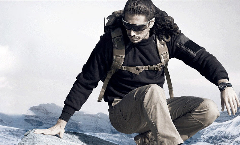 Men's Tactical Fleece Ergonomic Windproof Sweatshirt Top