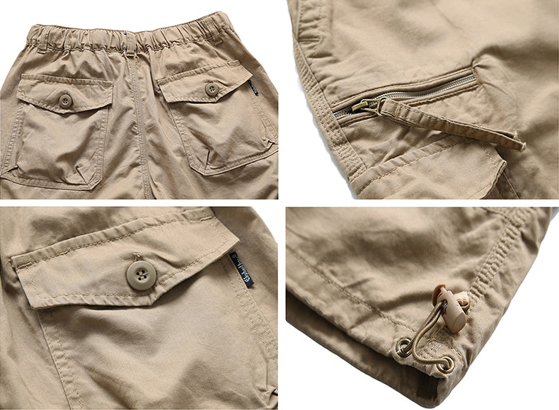Men's Tactical Shorts Summer Military Cargo Shorts Plus Size Tactical Clothing Casual Wear Army Capri Shorts - 4 Colors