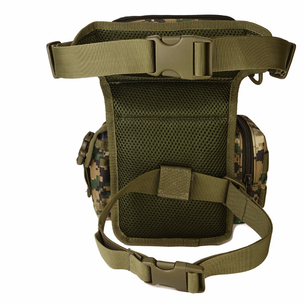 Tactical EDC Waist Belt Pack Waterproof Nylon Travel Bag Running Pack Motorcycle Rider Thigh Pack Waist Belt Pack