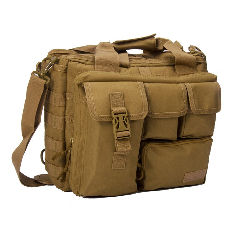 Tactical MOLLE Travel Bag Shoulder Bag Multi Compartment Laptop Bag For Computer Cameras Military Tactical Messenger Bag - 8 Colors