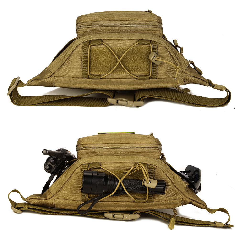 Tactical MOLLE Waist Pack Hardwearing Durable Nylon Fits Mini Tablet For Hiking Running Travel Molle Belt Pack - 7 Colors