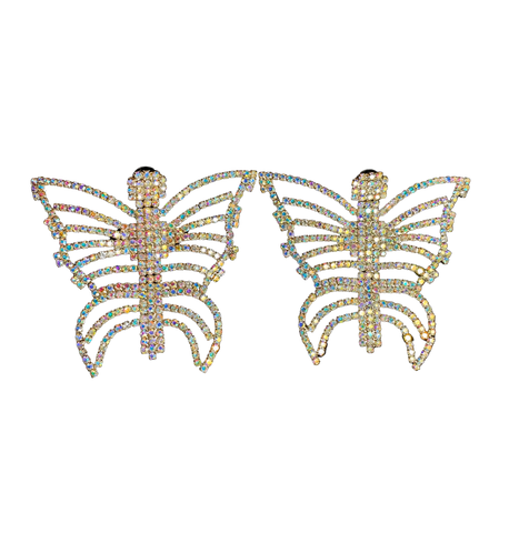 Brilliant maxi butterfly earrings