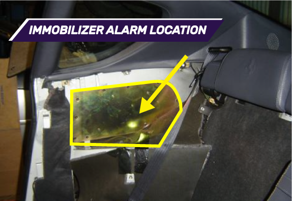 Immo alarm location