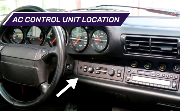 Porsche 993 Turbo AC Control Unit Location