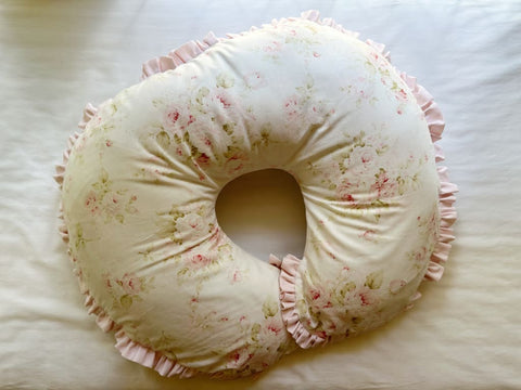 Shabby Chic Watercolor Floral Boppy Pillow Cover