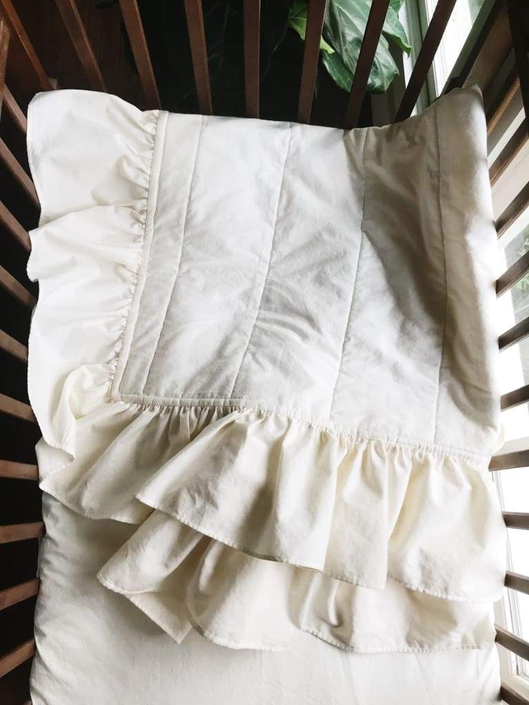 Dosel Cuna Canopy Vintage Ruffle Ivory - Tutete