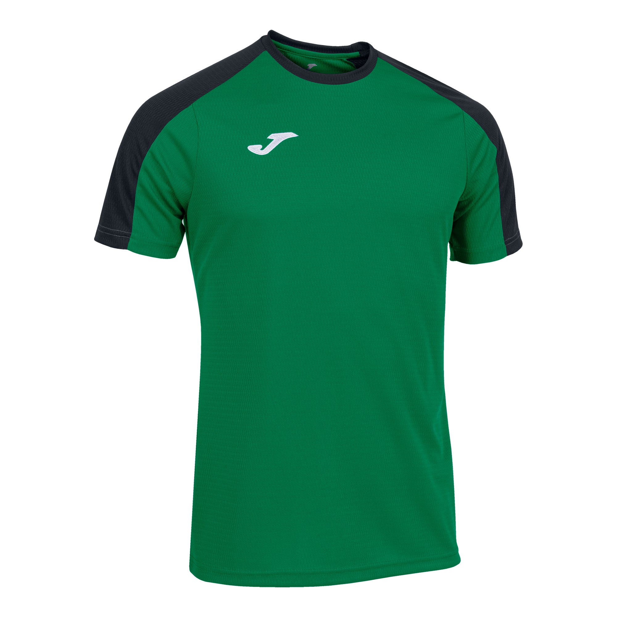 Joma Eco Championship Short Sleeve T-Shirt - Black/Green Fluor