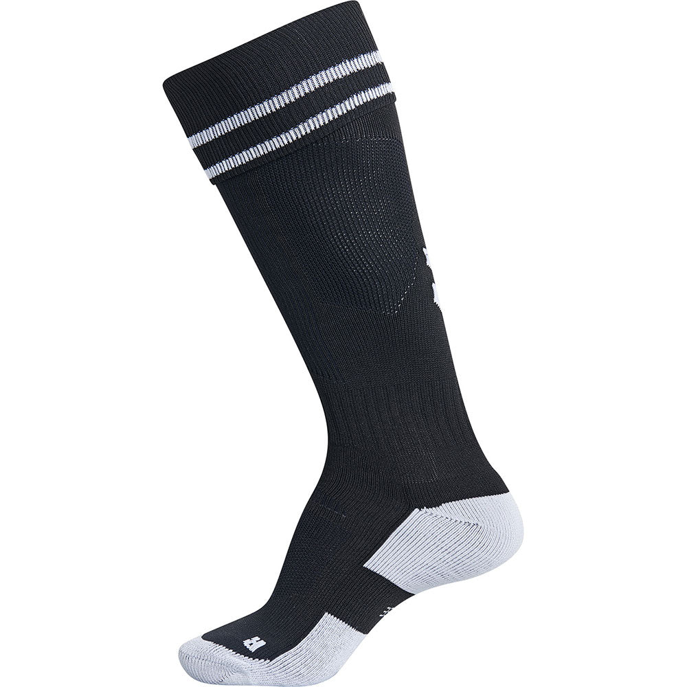triathlete Konklusion rendering Hummel Element Football Sock - Black/White - footballkitsdirect.com