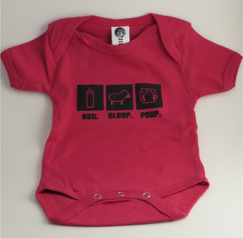 Organic Cotton Onesie - eat.sleep.poop.