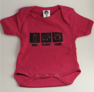 Organic Cotton Onesie - eat.sleep.poop.